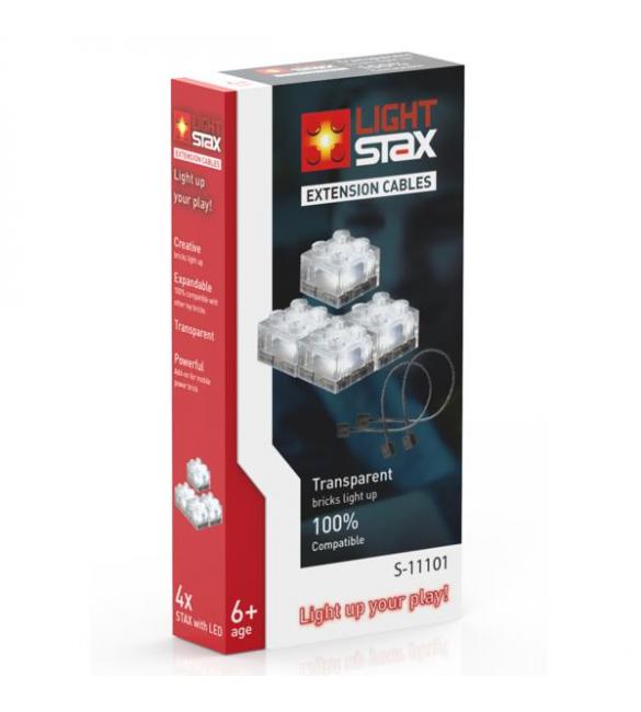 Кабель LIGHT STAX Expansion в комплекте з 4-мя LED элементами 2х2 Transparent 